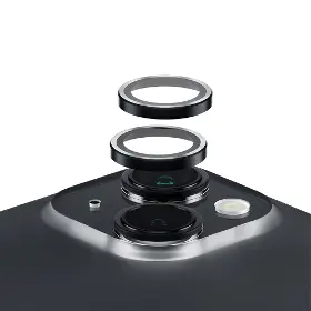 Ochranné sklo - PanzerGlass Ochranný kryt na objektív pre iPhone 15/15Plus Black - 2