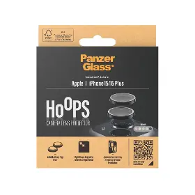 Ochranné sklo - PanzerGlass Ochranný kryt na objektív pre iPhone 15/15Plus Black - 3