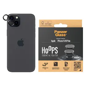 Ochranné sklo - PanzerGlass Ochranný kryt na objektív pre iPhone 15/15Plus Black - 1