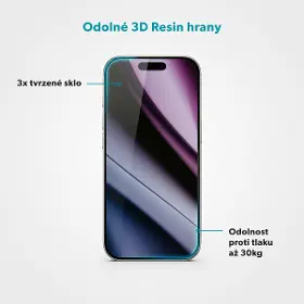 Ochranné sklo - Epico ImpactBuffer Glass 3D 13/13 Pro/14/16e/17e - 6