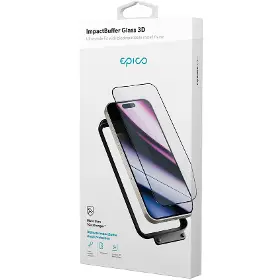 Ochranné sklo - Epico ImpactBuffer Glass 3D 13/13 Pro/14/16e/17e - 10