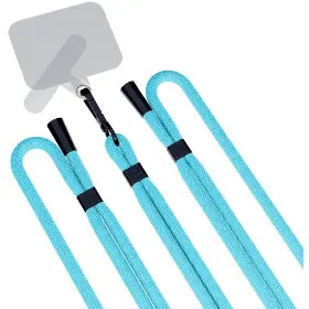 Šnúrka na telefón - 3MK EasyClip Blue (black) - 4