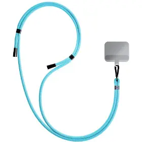 Šnúrka na telefón - 3MK EasyClip Blue (black) - 5