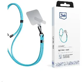 Šnúrka na telefón - 3MK EasyClip Blue (black) - 1