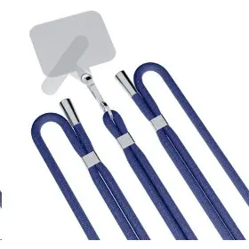 Šňůrka na telefon - 3MK EasyClip Dark Blue (silver) - 6