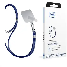 Šňůrka na telefon - 3MK EasyClip Dark Blue (silver) - 1