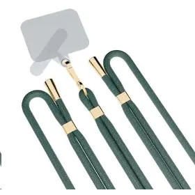 Šnúrka na telefón - 3MK EasyClip Dark Green (gold) - 6