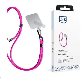 Šňůrka na telefon - 3MK EasyClip Pink (black) - 1