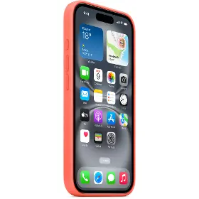 Obal na mobil - Apple iPhone 16 Silicone Case MagSafe Tangerine - 2