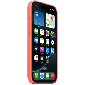 Obal na mobil - Apple iPhone 16 Pro Max Silicone Case MagSafe Tangerine - 2
