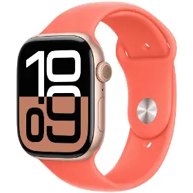 Výměnný pásek pro hodinky - Apple Watch 46mm Sport Band Tangerine - M/L - 2