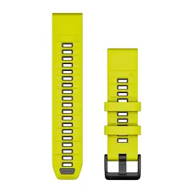 Výměnný pásek pro hodinky - Garmin QuickFit 22 mm Band Yellow/Graphite Silicone - 1