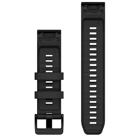 Výměnný pásek pro hodinky - Garmin QuickFit 22 mm Band Black Silicone - 2