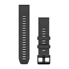 Výměnný pásek pro hodinky - Garmin QuickFit 22 mm Band Graphite Silicone - 1
