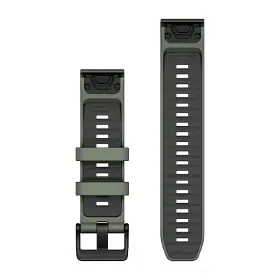 Výměnný pásek pro hodinky - Garmin QuickFit 22 mm Band Willow/Graphite Silicone - 2