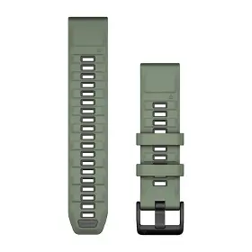 Výměnný pásek pro hodinky - Garmin QuickFit 22 mm Band Willow/Graphite Silicone - 1