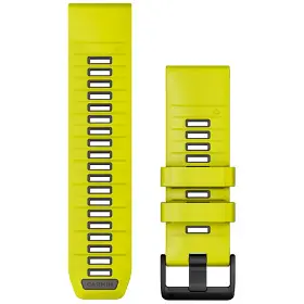 Výměnný pásek pro hodinky - Garmin QuickFit 26 mm Band Yellow/Graphite Silicone - 1