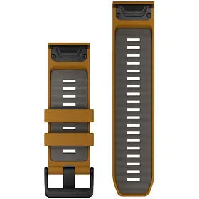 Výměnný pásek pro hodinky - Garmin QuickFit 26 mm Band Brown/Grey SiliconeAutumn/Gray Silicone - 2