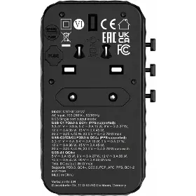 Cestovní adaptér - Verbatim GaN III 85W 4xUSB-C+1xUSB-A - 5