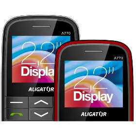 Mobilní telefon - Aligator A770 Senior černý + nabíjecí stojánek - 10