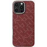 Pitaka Tactile Woven iPhone 16 Pro Red/Gold