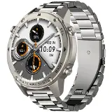 Aligator Watch GPS Silver metal strap + Gray silicone strap