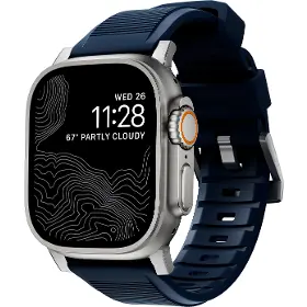 Výmenný remienok pre hodinky - Nomad Rugged Strap Atlantic/Silver - 1