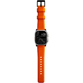 Výmenný remienok pre hodinky - Nomad Rugged Strap Orange/Black - 4