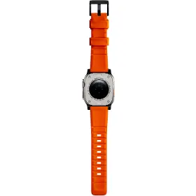 Výmenný remienok pre hodinky - Nomad Rugged Strap Orange/Black - 5