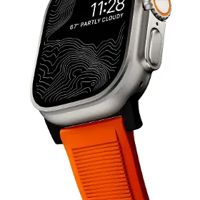 Výmenný remienok pre hodinky - Nomad Rugged Strap Orange/Black - 7
