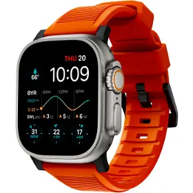 Výmenný remienok pre hodinky - Nomad Rugged Strap Orange/Black - 1