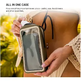Obal na mobil - Fixed Dry Case voděodolné pouzdro khaki - 4