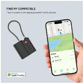 Zámek s lokátorem - Fixed Tracker Tag Lock Find My a TSA - 3