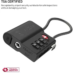 Zámek s lokátorem - Fixed Tracker Tag Lock Find My a TSA - 4