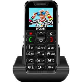 Mobilní telefon - Evolveo EasyPhone Black + nabíjecí stojánek - 2