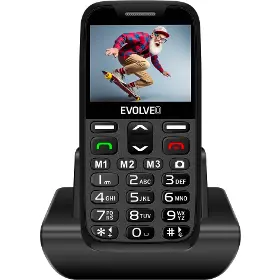 Mobilní telefon - Evolveo EasyPhone XR Black + nabíjecí stojánek - 2