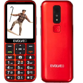 Mobilní telefon - Evolveo EasyPhone LT 4G Red + nabíjecí stojánek - 1