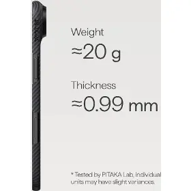 Kryt na mobil - Pitaka Ultra-Slim Case iPhone Air Black/Grey - 3