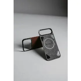Kryt na mobil - Nomad Magnetic Leather Back Magsafe iPhone 17 Pro Max Black - 5