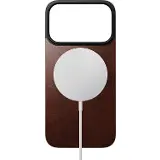 Nomad Magnetic Leather Back Magsafe iPhone 17 Pro Rustic brown