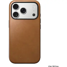 Kryt na mobil - Nomad Modern Leather Case iPhone 17 Pro English tan - 4