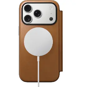 Kryt na mobil - Nomad Modern Leather Folio iPhone 17 Pro English tan - 3