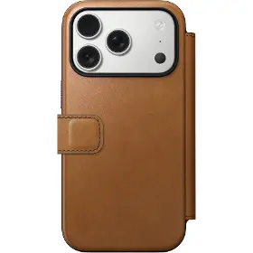 Kryt na mobil - Nomad Modern Leather Folio iPhone 17 Pro English tan - 4