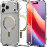 Spigen Ultra Hybrid MS case iPhone 17 Pro Clear gold