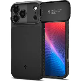 Kryt na mobil - Spigen Optik Armor MS case iPhone 17 Pro Max Black - 1