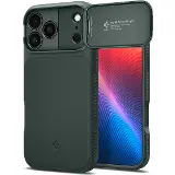Spigen Optik Armor MS case iPhone 17 Pro Max Abyss green