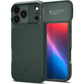Kryt na mobil - Spigen Optik Armor MS case iPhone 17 Pro Abyss green - 1