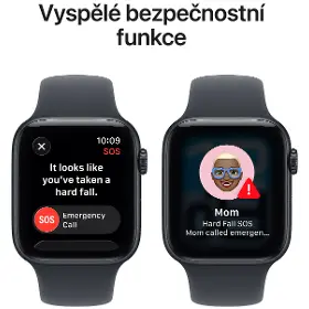Smart hodinky - Apple Watch SE 3 GPS 40mm Midnight Aluminium Case with Midnight Sport Band - M/L - 4