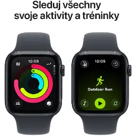 Smart hodinky - Apple Watch SE 3 GPS 44mm Midnight Aluminium Case with Midnight Sport Band - S/M - 3