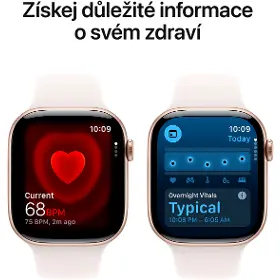 Smart hodinky - Apple Watch Series 11 GPS 42mm Rose Gold Aluminium Case with Light Blush Sport Band - M/L - 4